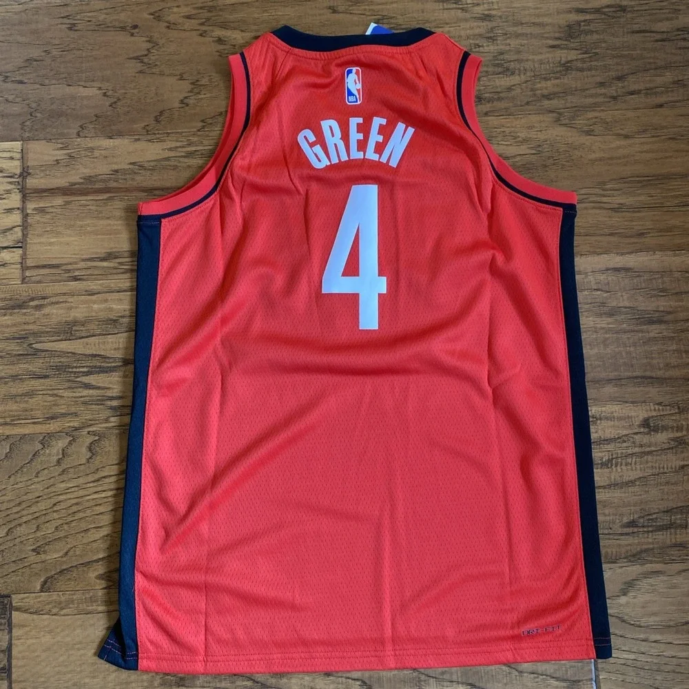 Nike Jalen Green Houston Rockets Icon Edition‎ Red Swingman Jersey Youth Large